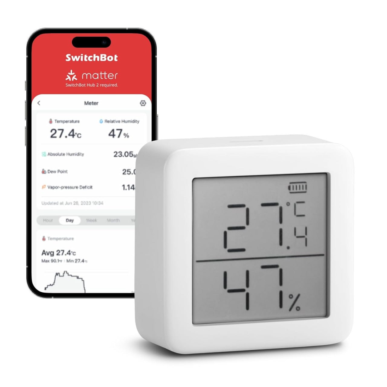  SwitchBot Thermometer Hygrometer Innen - Präzises Bluetooth Thermo-Hygrometer zur Kontrolle von Temperatur und Luftfeuchtigkeit. #SwitchBot #Thermometer #Hygrometer #SmartHome #Deutschland #Geschenk #Angebot - Jetzt bei Amazon kaufen!