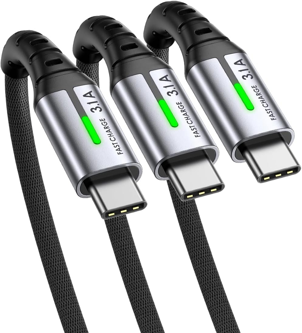 INIU USB C Kabel-Set, 3er-Pack 2m 2m 0,5m, 3.1A Schnellladekabel aus Nylon geflochten. Kompatibel mit Samsung, iPhone, iPad, MacBook und mehr. #INIU #USBCKabel #Schnellladekabel #Technologie #Deutschland #Geschenk #Rabatt - Jetzt bei Amazon kaufen!