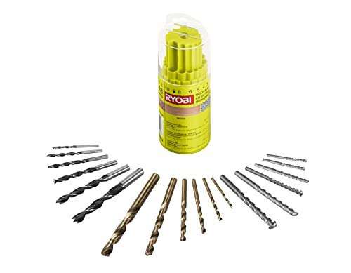 RYOBI Bohrer-Satz RAK18DMIX, 18-teilig, HSS für Bohrschrauber, Mauerwerk und Holzbohrer #RYOBI #Bohrerset #Werkzeug #DIY #Weihnachten #Geschenk #Coupon - Jetzt bei Amazon kaufen!