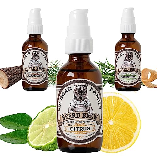 Mr Bear Family Bartol Herren - Citrus - pflegt und unterstützt Bartwachstum - nährreiches Bartpflegeöl mit Jojoba und Arganöl - Bartöl Mann - Moisturizer Beard Oil for Men 60ml #MrBearFamily #Bartpflege #Bartöl #Citrus #Weihnachten #Geschenk #Deals - Jetzt bei Amazon kaufen!