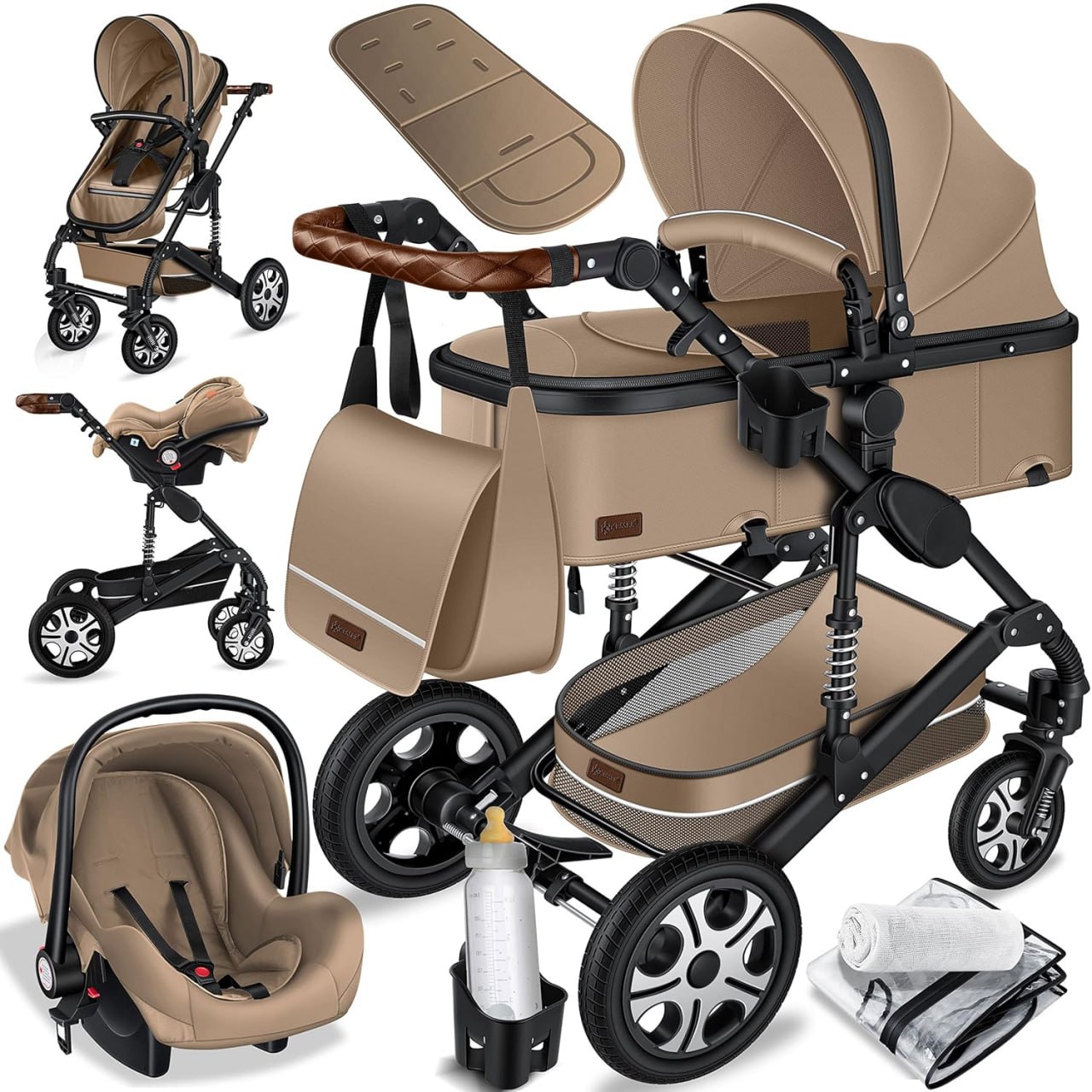 KESSER Loops 3-in-1 Kinderwagen Set: Babywanne, Buggy, Auto-Babyschale. Komplett mit Zubehörpaket. #KESSER #Kinderwagen #Babyausstattung #Familie #Weihnachten #Geschenk #Preisfehler - Jetzt bei Amazon kaufen!