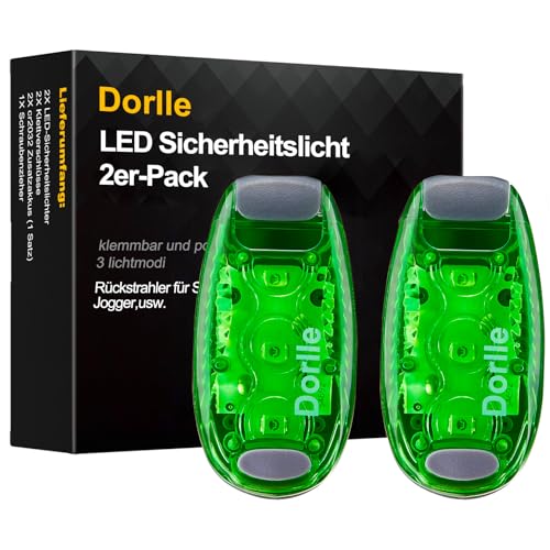 Dorlle LED Sicherheitslicht Blinklicht für Schulranzen, 2er Set, Warnleuchte für Kinder, grün, inkl. Armband. #Dorlle #LED #Sicherheitslicht #Schulranzen #Deutschland #Geschenk #Deals - Jetzt bei Amazon kaufen!