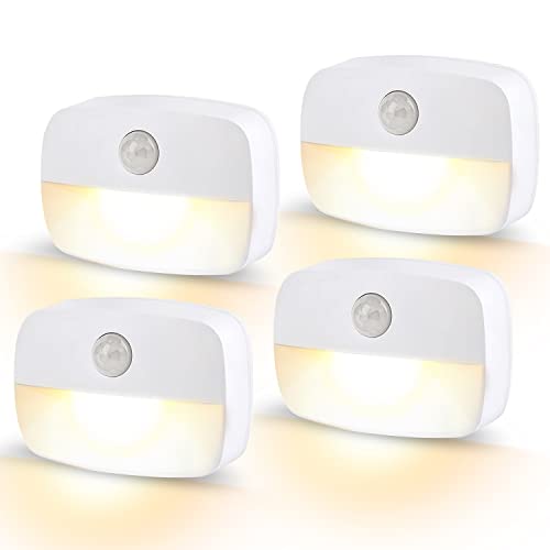 AmmToo LED Nachtlicht mit Bewegungsmelder für Flur, Bad, Schlafzimmer. Set mit 4 Batteriebetriebenen Lichtern, warmweiß. #AmmToo #Nachtlicht #Bewegungsmelder #LED #Weihnachten #Geschenk #Schnäppchen - Jetzt bei Amazon kaufen!