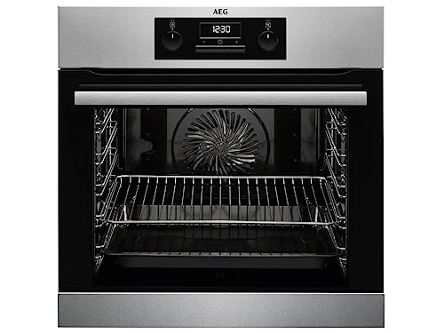 AEG BEB331010M Einbau-Backofen Serie 6000 mit Ringheißluft für gleichmäßige Garergebnisse, Reinigung mit Wasserdampf, A, elektronische Uhr, Grillfunktion, Edelstahl. #AEG #EinbauBackofen #Ringheißluft #Effizienz #Weihnachten #Geschenk #Schnäppchen - Jetzt bei Amazon kaufen!