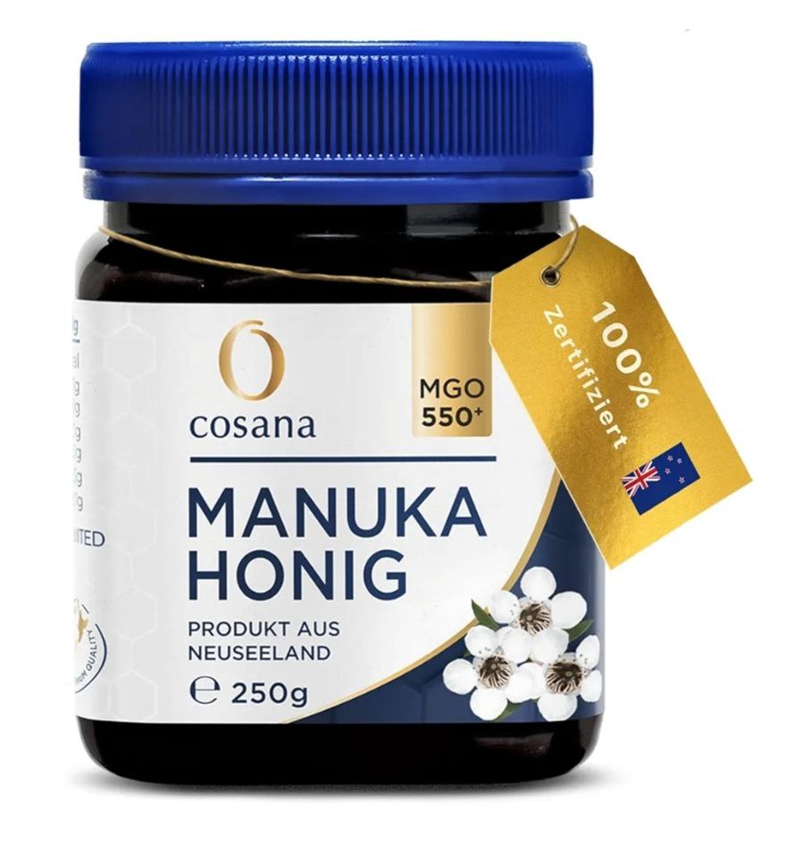 Cosana Manuka Honig 550 MGO 250g - Pur, abgefüllt & zertifiziert in Neuseeland. #Cosana #ManukaHonig #Neuseeland #Bio #Weihnachten #Geschenk #Deals - Jetzt bei Amazon kaufen!