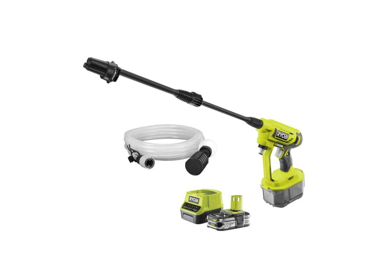 RYOBI 18 V ONE Akku-Mitteldruckreiniger für schnelles Reinigen von Fahrzeugoberflächen. Max. Druck 22 bar, inkl. 6m Schlauch. #RYOBI #AkkuReiniger #Druckreiniger #Blitzdeal #Weihnachten #Geschenk #Rabatt - Jetzt bei Amazon kaufen!