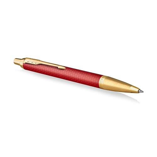 Parker IM Kugelschreiber in Rot mit goldener Verzierung, mittlere Schreibspitze und blauer Nachfüllmine. In edler Geschenkbox.  #ParkerIM #Kugelschreiber #Geschenk #Schreibgerät #Weihnachten #Geschenk #Coupon - Jetzt bei Amazon kaufen!