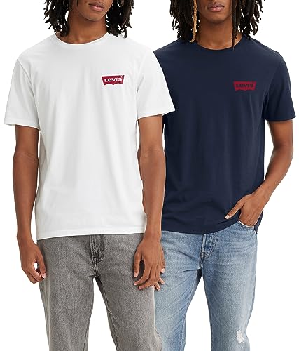 Hol dir das Levis Herren 2er-Pack Crewneck Graphic Tee zum Sonderpreis von 23.95€ in verschiedenen Blautönen. #Levis #GraphicTee #Herrenmode #Sparangebot #Deutschland #Geschenk #Deals - Jetzt bei Amazon kaufen!