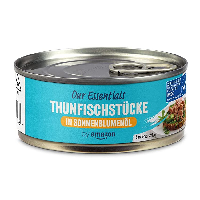 1er-Pack Thunfischstücke in Sonnenblumenöl, 145g. Hochwertiger Genuss zum Schnäppchenpreis! Schnell zugreifen und sparen! #Thunfisch #Genuss #Angebot #Amazon #Weihnachten #Geschenk #Schnäppchen - Jetzt bei Amazon kaufen!