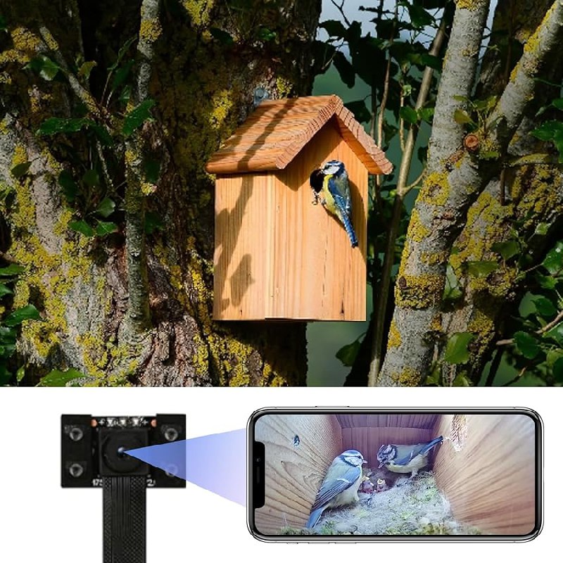 WIWACAM 4K Mini Kamera WLAN für Nistkasten, mit Live-Übertragung auf Handy. Ideales Zubehör für Garten und Wildtiere. #WIWACAM #Nistkasten #Wildvögel #Gartenlust #Weihnachten #Geschenk #Deals - Jetzt bei Amazon kaufen!