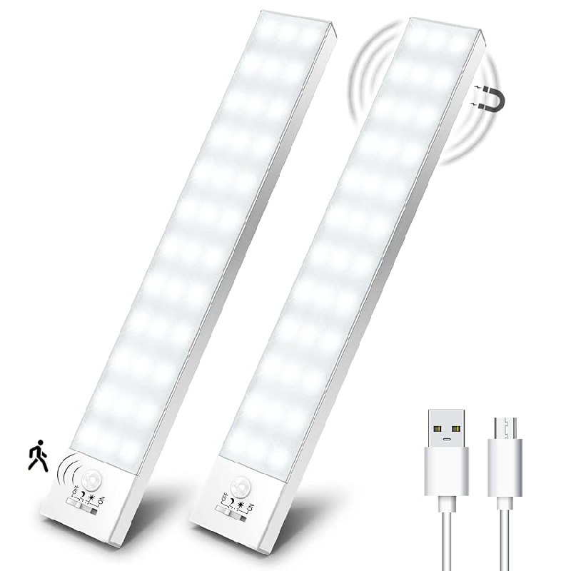 LED Schrankbeleuchtung mit Bewegungsmelder, 2er Set für Schranklicht, 23cm lang. Praktisch und energieeffizient! #LED #Schrankleuchte #Bewegungsmelder #Beleuchtung #Deutschland #Geschenk #Angebot - Jetzt bei Amazon kaufen!