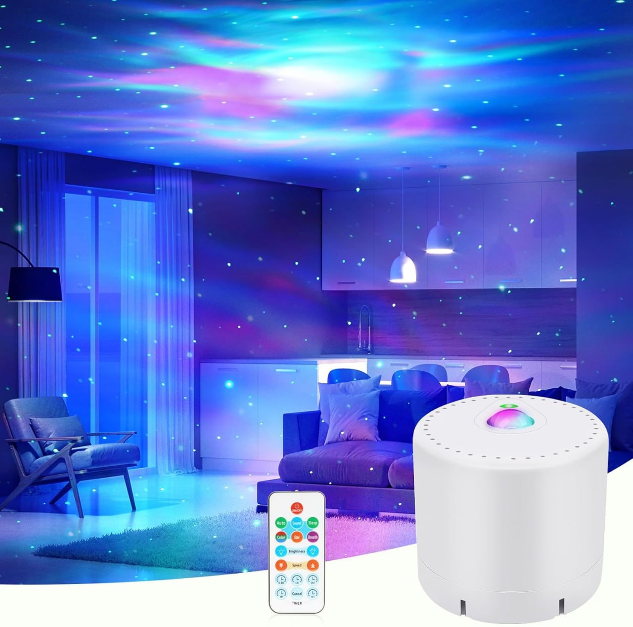 Der MHAZDZE LED Sternenhimmel Projektor zaubert einen beeindruckenden Sternenhimmel an die Decke. Mit Fernbedienung und Timer. #MHADZE #Sternenlicht #Projektor #Galaxy #Weihnachten #Geschenk #Preisfehler - Jetzt bei Amazon kaufen!