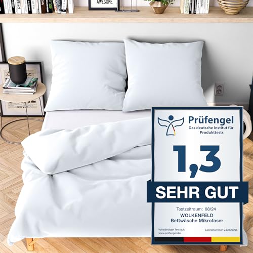 Kuschlig weiche Bettwäsche in Weiß, 135x200 cm. Perfekt für gemütliche Nächte. #Bettwäsche #Wolkenfeld #Schlafzimmer #Angebote #Deutschland #Geschenk #Angebot - Jetzt bei Amazon kaufen!