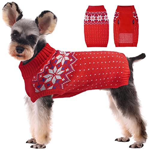 Warme Strickwaren für Hunde, perfekt für kaltes Wetter und Weihnachten. In verschiedenen Größen erhältlich. #Kuoser #Hunde #Strickpullover #Snowflake #Weihnachten #Geschenk #Schnäppchen - Jetzt bei Amazon kaufen!