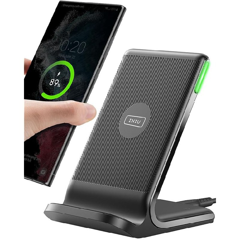 INIU Wireless Charger Stand, 15W Qi Zertifiziert Induktive Ladestation für schnelles kabelloses Aufladen. #INIU #WirelessCharger #QiZertifiziert #Technik #Weihnachten #Geschenk #Coupon - Jetzt bei Amazon kaufen!