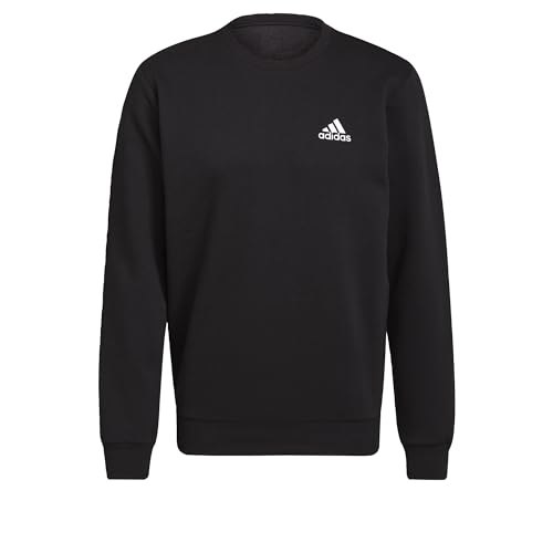 adidas Herren Feelcozy Essentials Fleece Sweatshirt in Black  White. Gemütlich und stylish zugleich. Perfekt für kalte Tage. #adidas #Fleece #Sweatshirt #Fashion #Weihnachten #Geschenk #Angebot - Jetzt bei Amazon kaufen!