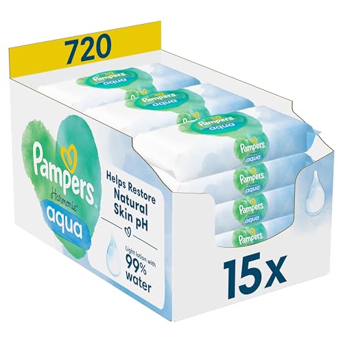 Pampers Harmonie Aqua Feuchttücher - 15 Packungen für empfindliche Haut. Sanft und schonend für Babys Haut. #Pampers #Feuchttücher #Baby #Angebot #Weihnachten #Geschenk #Angebot - Jetzt bei Amazon kaufen!