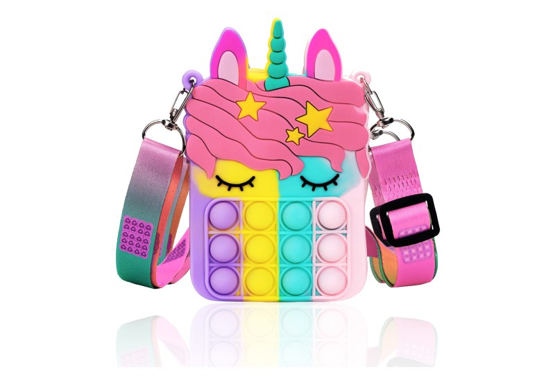 Accevo Einhorn Pop It Tasche für nur 8,99€! 2-in-1 Fidget Toys und Umhängetasche mit verstellbarem Gurt. Ideal für Kinder und Erwachsene. #Accevo #Einhorn #FidgetToys #SpecialDeal #Deutschland #Geschenk #Deals - Jetzt bei Amazon kaufen!