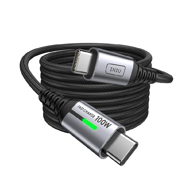 INIU USB C Kabel für schnelles Laden mit 100W Leistung und 2m Länge. Perfekt für PD3.0 kompatible Geräte. Praktisches Kabel für unterwegs. #INIU #USBCKabel #Schnellladen #Technik #Weihnachten #Geschenk #Rabatt - Jetzt bei Amazon kaufen!