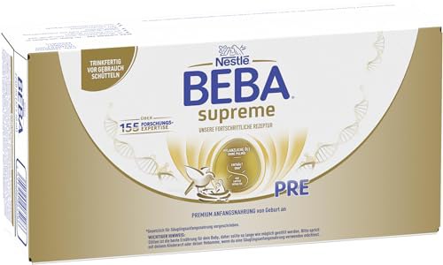 BEBA SUPREME PRE Anfangsmilch in trinkfertigen Portionsflaschen mit Omega 3. Ideal für unterwegs! #BebaSupreme #Anfangsmilch #Omega3 #Babyernährung #Weihnachten #Geschenk #Rabatt - Jetzt bei Amazon kaufen!