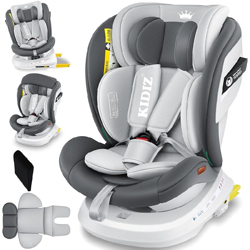 KIDIZ Kindersitz für sicheres Autofahren. Isofix, Top Tether, 360° drehbar. Gruppe 0+/1/2/3. Jetzt für nur 117,80€ -19Rabatt! #KIDIZ #Kindersitz #Autofahren #Sicherheit #Weihnachten #Geschenk #Preisfehler - Jetzt bei Amazon kaufen!