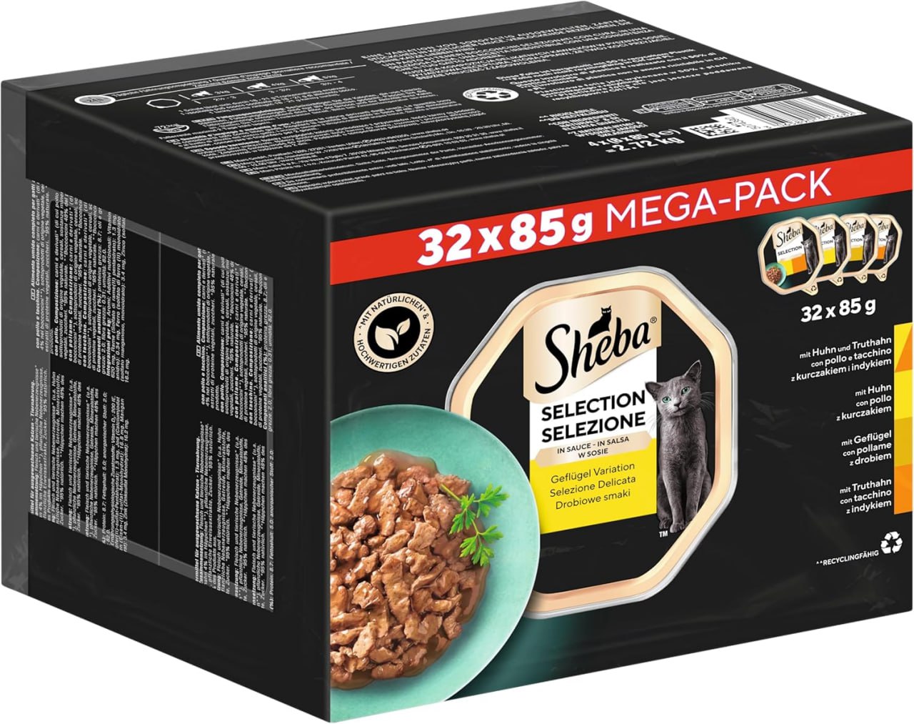 Hol dir das SHEBA Nassfutter Multipack mit Geflügel in Sauce! Leckere Auswahl für deine Katze. 😺🍽️ #SHEBA #Nassfutter #Katzenfutter #Leckermaul #Weihnachten #Geschenk #Rabatt - Jetzt bei Amazon kaufen!