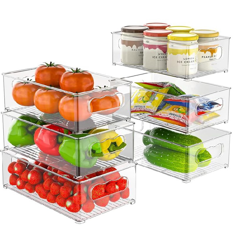 Kühlschrank Organizer Set - 6er Set, 3 große Behälter. Ideale platzsparende Lösung für mehr Ordnung im Kühlschrank. #Kühlschrank #Organizer #Aufbewahrung #Angebot #Weihnachten #Geschenk #Coupon - Jetzt bei Amazon kaufen!