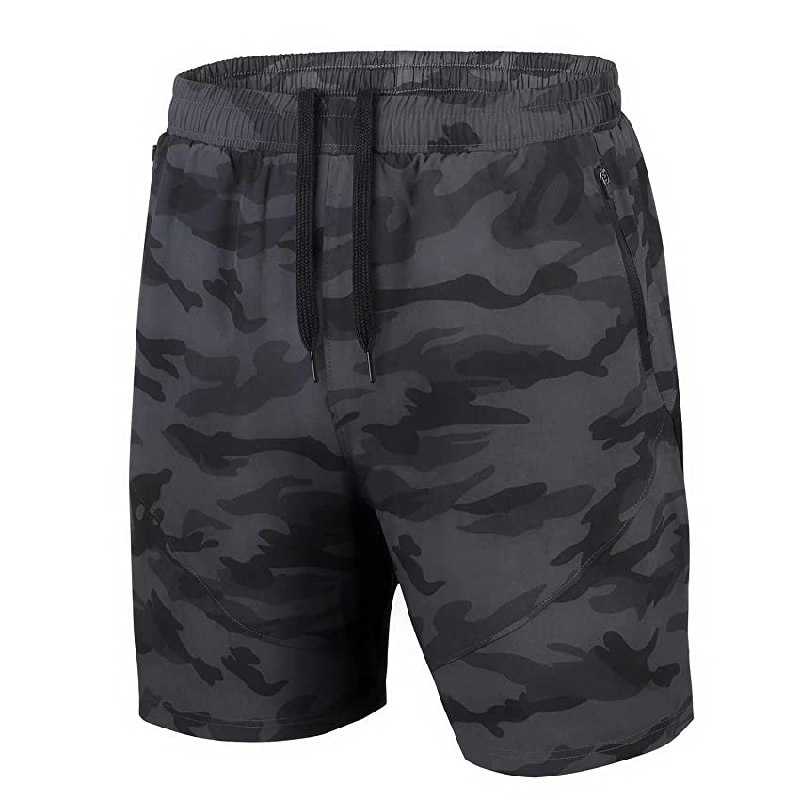 Herren Sport Shorts in Camo Grau, leicht und schnell trocknend, mit Reißverschlusstasche. Ideal fürs Training. #Herrenmode #Sportshorts #Fitnessbekleidung #Sommermode #Deutschland #Geschenk #Rabatt - Jetzt bei Amazon kaufen!