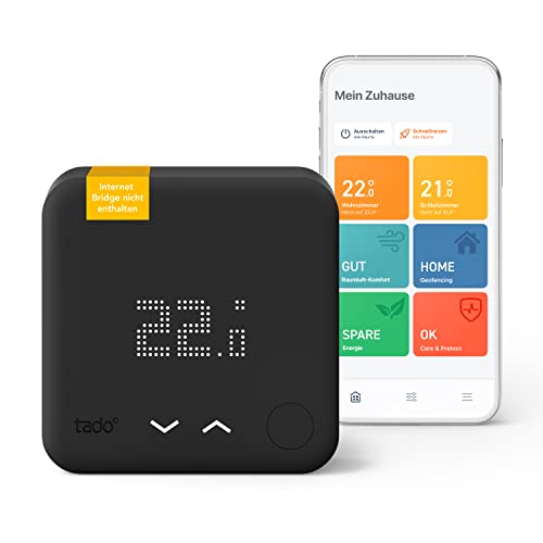 Smart Home Thermostat für Einzelraumsteuerung, einfach zu installieren, spart Heizkosten. Black Edition, WiFi, Wandthermostat. #tado #SmartHome #Thermostat #Sparpreis #Weihnachten #Geschenk #Preisfehler - Jetzt bei Amazon kaufen!