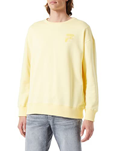 FILA Oversized Sweatshirt für Herren in Pale Banana, Größe XS. Bequem und stylisch für jeden Tag. #FILA #Oversized #Herrenmode #Fashion #Deutschland #Geschenk #Schnäppchen - Jetzt bei Amazon kaufen!