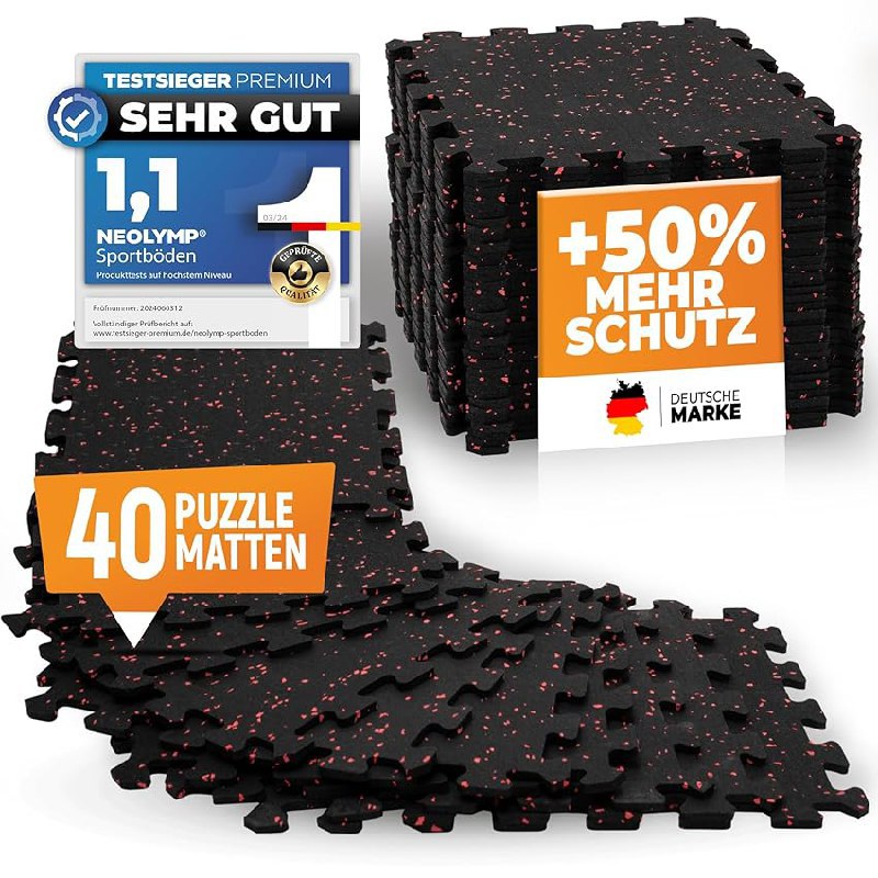 Schützen Sie Ihren Boden mit Bodenschutzmatten von NEOLYMP. 5 x 8 Matten zum Sonderpreis! #NEOLYMP #Bodenschutzmatte #Fitness #Angebotspreis #Weihnachten #Geschenk #Rabatt - Jetzt bei Amazon kaufen!