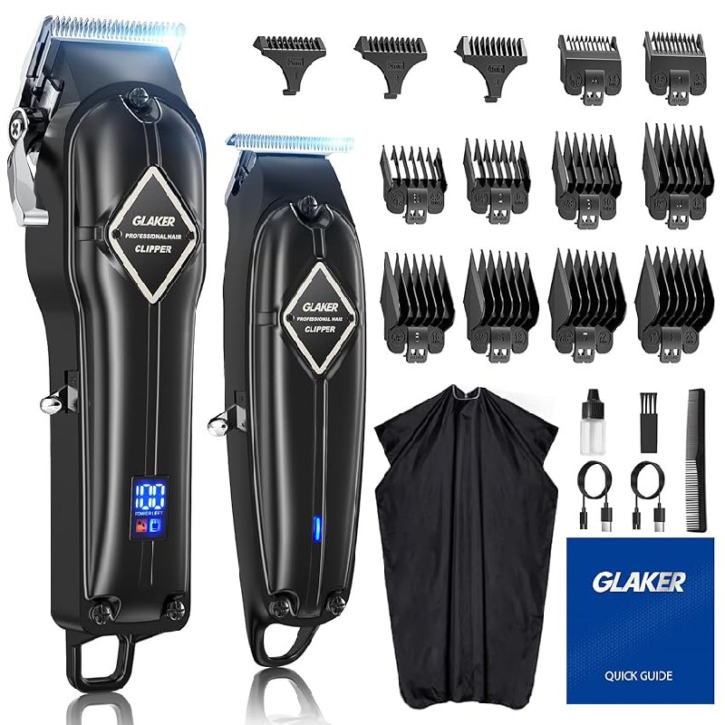 GLAKER Haarschneidemaschine für Herren. Akku-betriebenes Haarschneider-Kit für präzises Styling. #GLAKER #Haarschneider #Herren #Hairstyling #Weihnachten #Geschenk #Preisfehler - Jetzt bei Amazon kaufen!