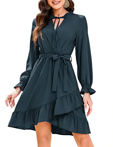 Ein Wickelkleid für Damen, das mit langen Ärmeln und einer A-Linie überzeugt. Idealer Schnitt für jeden Anlass. #KOJOOIN #Damenmode #Wickelkleid #Angebot #Deutschland #Geschenk #Coupon - Jetzt bei Amazon kaufen!