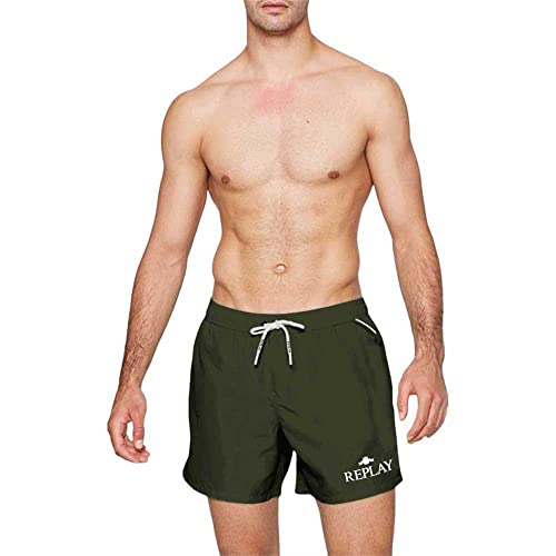 Replay Herren Badehose in Strategy Green, Kordelzug, Größe S. Modisch und bequem für den Strand! #Replay #Badehose #Herrenmode #Sommermode #Deutschland #Geschenk #Angebot - Jetzt bei Amazon kaufen!