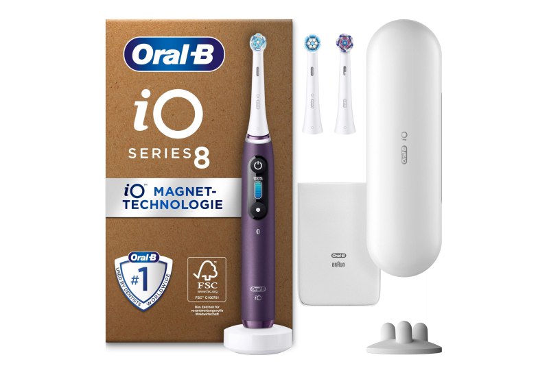 Spar bei Oral-B iO Series 8 Plus Edition Elektrische Zahnbürste inkl. 3 Aufsätzen, Magnetisches Etui, 6 Reinigungsmodi, Geschenk für Männer und Frauen, Violett. #OralB #ElektrischeZahnbürste #Körperpflege #Angebot #Weihnachten #Geschenk #Coupon - Jetzt bei Amazon kaufen!