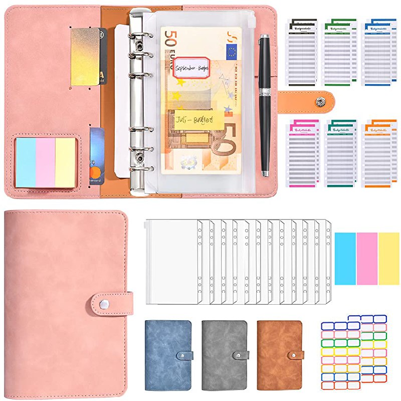 Budget Planner Deutsch - A6 PU Leder Geld Organizer für Sparen und Budgeting. Ideal für die Finanzplanung unterwegs. #BudgetPlanner #Organizer #Finanzen #Sparen #Weihnachten #Geschenk #Angebot - Jetzt bei Amazon kaufen!