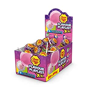 Chupa Chups XXL Flavour Playlist Kaugummi-Lutscher, 25 Lollis mit fruchtigem Kaugummi-Kern in 3 Sorten. #ChupaChups #Kaugummi-Lutscher #Fruchtig #Sparpreis #Weihnachten #Geschenk #Deals - Jetzt bei Amazon kaufen!