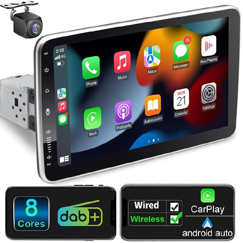 Android Autoradio mit 10.1 Zoll Bildschirm, Navi und DAB Empfänger. Leistungsstarker 8-Kern-Prozessor für schnelle Reaktion. #AndroidAutoradio #Navi #DAB #Technikliebe #Deutschland #Geschenk #Coupon - Jetzt bei Amazon kaufen!