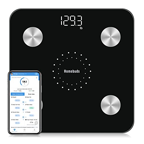 Digitale Bluetooth Körperfettwaage für präzise Messungen, einfache Synchronisierung mit App. #Homebuds #Körperanalysewaage #Gesundheit #Deals #Deutschland #Geschenk #Preisfehler - Jetzt bei Amazon kaufen!