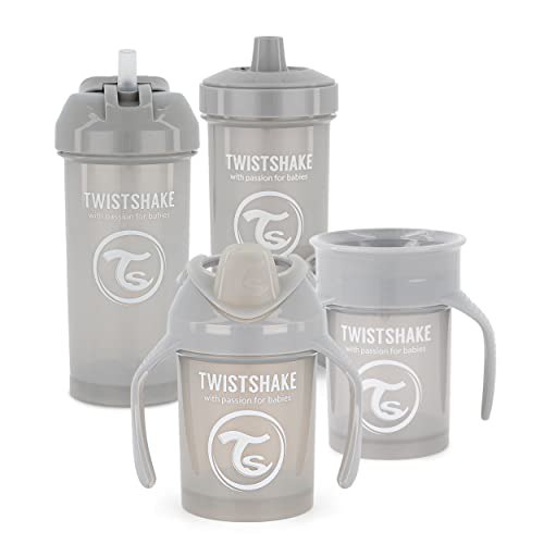 4-teiliges Twistshake Baby Schnabeltassen-Set in Hellgrau. Enthält auslaufsichere Baby-Wasserflaschen in BPA-freier Qualität. #Twistshake #Babysets #Schnabeltassen #Elternliebe #Weihnachten #Geschenk #Coupon - Jetzt bei Amazon kaufen!