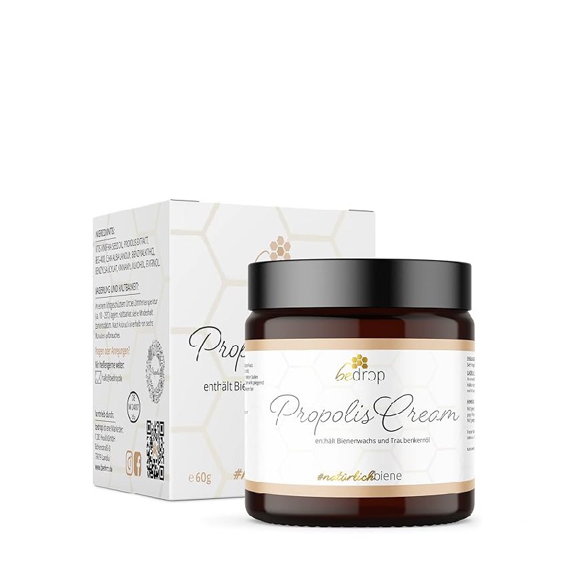 Hochdosierte Salbe bedrop Propolis Cream bei Akne und Neurodermitis. Reduzierter Preis nur 9,90€. #bedrop #PropolisCream #Salbe #Akne #Weihnachten #Geschenk #Rabatt - Jetzt bei Amazon kaufen!