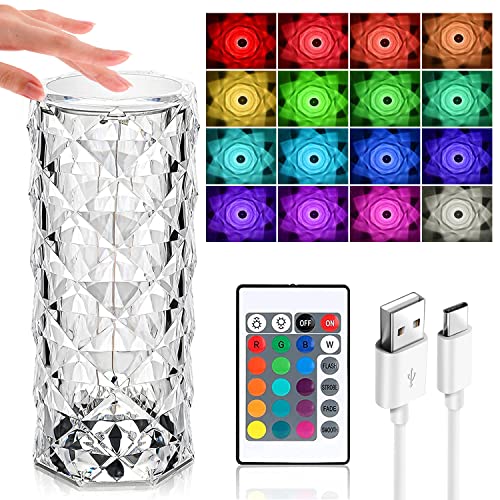 Auezona LED Kristall Lampe mit 16 Farben, Touch-Funktion und 2500mAH Akku. Ideal für stimmungsvolle Beleuchtung. #Auezona #LEDlampe #Beleuchtung #Farben #Weihnachten #Geschenk #Angebot - Jetzt bei Amazon kaufen!