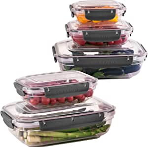 Praktische Frischhaltedosen für Lebensmittel im 5er Set. Luftdicht, für Meal Prep und Mikrowelle geeignet. BPA-frei. #uandu #Frischhaltedosen #MealPrep #Organisation #Deutschland #Geschenk #Schnäppchen - Jetzt bei Amazon kaufen!