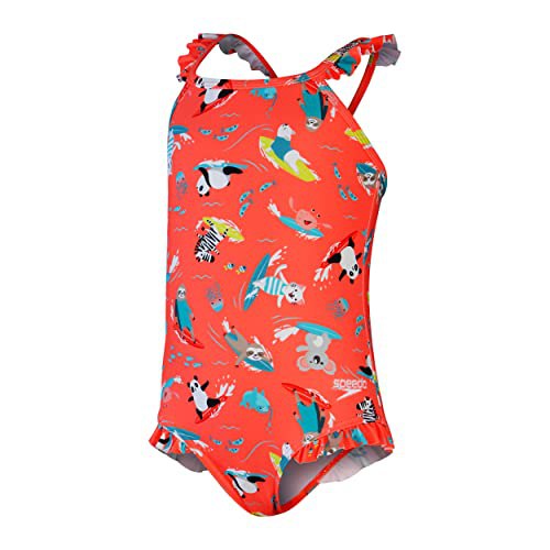 Schicker Speedo Badeanzug für Mädchen in Coral/Rosa/Gelb/Türkis, Größe 6-9 Monate. Perfekt für den Sommer! #Speedo #Badeanzug #Mädchen #Sommer #Deutschland #Geschenk #Coupon - Jetzt bei Amazon kaufen!