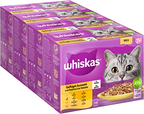 Whiskas Katzenfutter Geflügel Auswahl in Gelee, 12x85g Dosen nur 13.43 € statt 25.96 €. Hochwertiges Futter für deine Katze! #Whiskas #Katzenfutter #Geflügel #Angebot #Deutschland #Geschenk #Preisfehler - Jetzt bei Amazon kaufen!