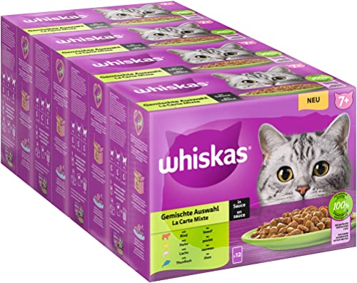 Whiskas Senior 7 Katzennassfutter Gemischte Auswahl in Sauce. Hochwertiges Futter für ältere Katzen. #Whiskas #Katzennassfutter #Senior7 #Angebot #Deutschland #Geschenk #Rabatt - Jetzt bei Amazon kaufen!