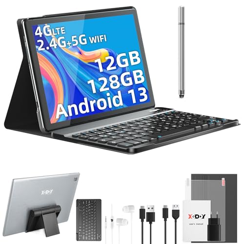 XGODY 10,1 Zoll 4G LTE Tablet mit Octa-Core Prozessor, 12GB RAM und 128GB ROM. Inklusive Tastatur und 8000mAh Akku. #XGODY #Tablet #4GLTE #Technik #Weihnachten #Geschenk #Angebot - Jetzt bei Amazon kaufen!