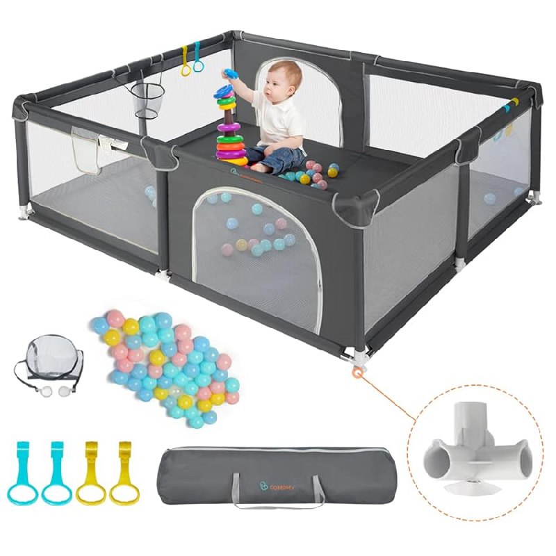 XXL Laufstall Baby von COMOMY, 150x180x66cm, bietet sicheren Spielplatz. Jetzt für nur 79,99€! #COMOMY #Laufstall #Baby #Angebot #Weihnachten #Geschenk #Preisfehler - Jetzt bei Amazon kaufen!