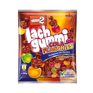 Fruchtiges nimm2 Lachgummi Cola Flaschies mit Fruchtsaft und Vitaminen. Genieße den frischen Cola- und Fruchtgeschmack! #nimm2 #Fruchtgummi #Cola #Süßigkeiten #Deutschland #Geschenk #Preisfehler - Jetzt bei Amazon kaufen!