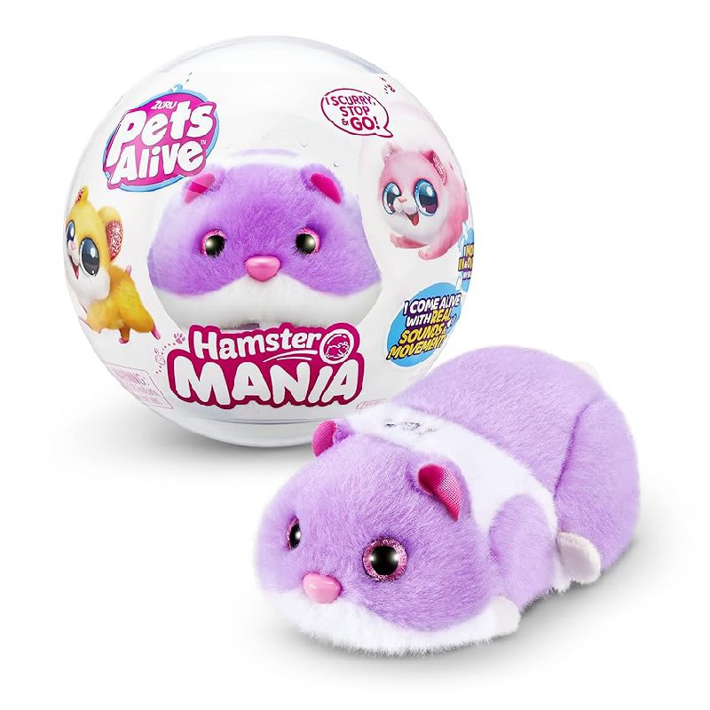 Historisches Tief: Pets Alive Hamster Mania in lila Farbe. Interaktiver Spielzeug-Hamster. Nur 7,99€ statt 12,99€ -38Rabatt. #PetsAlive #HamsterMania #Interaktiv #Schnäppchen #Weihnachten #Geschenk #Preisfehler - Jetzt bei Amazon kaufen!